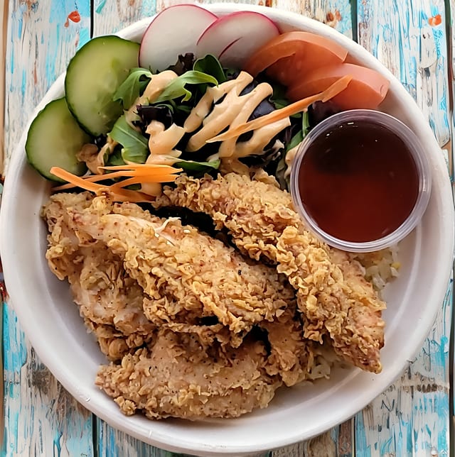 Fried Chicken/Egg Fried Rice.