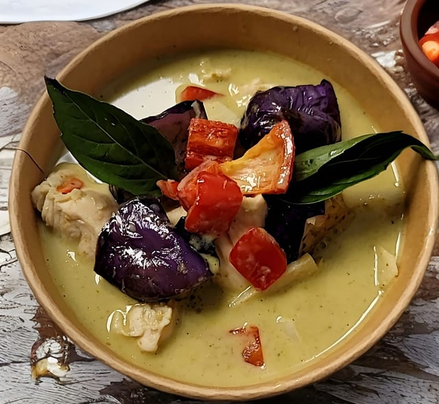 Green Curry with Jasmine Rice.